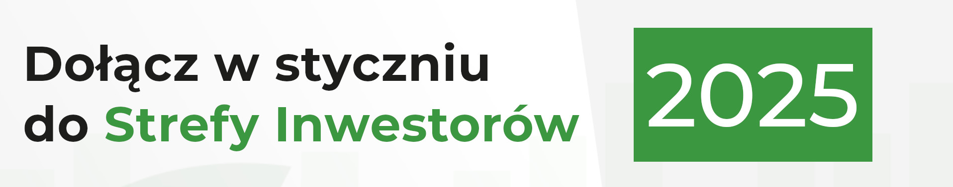 Dołącz w styczniu do Strefy Inwestorów