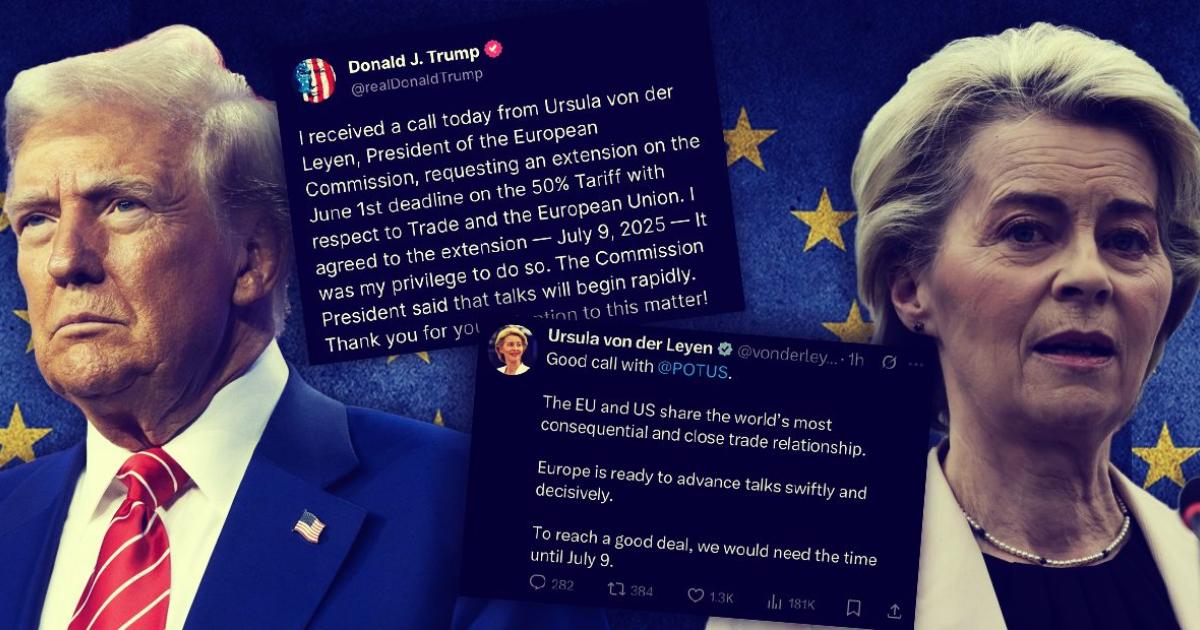 Trump Leyen wojna handlowa