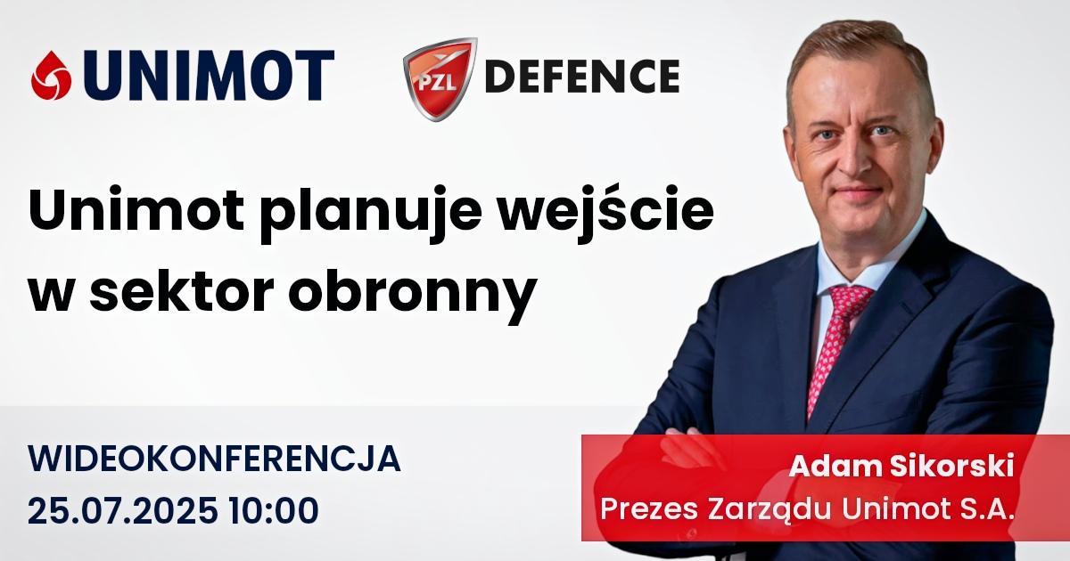 Unimot planuje wejście w sektor obronny - Wideokonferencja z prezesem zarządu, Adamem Sikorskim