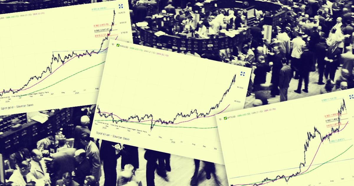 Metale szlachetne łapią oddech po rekordach.