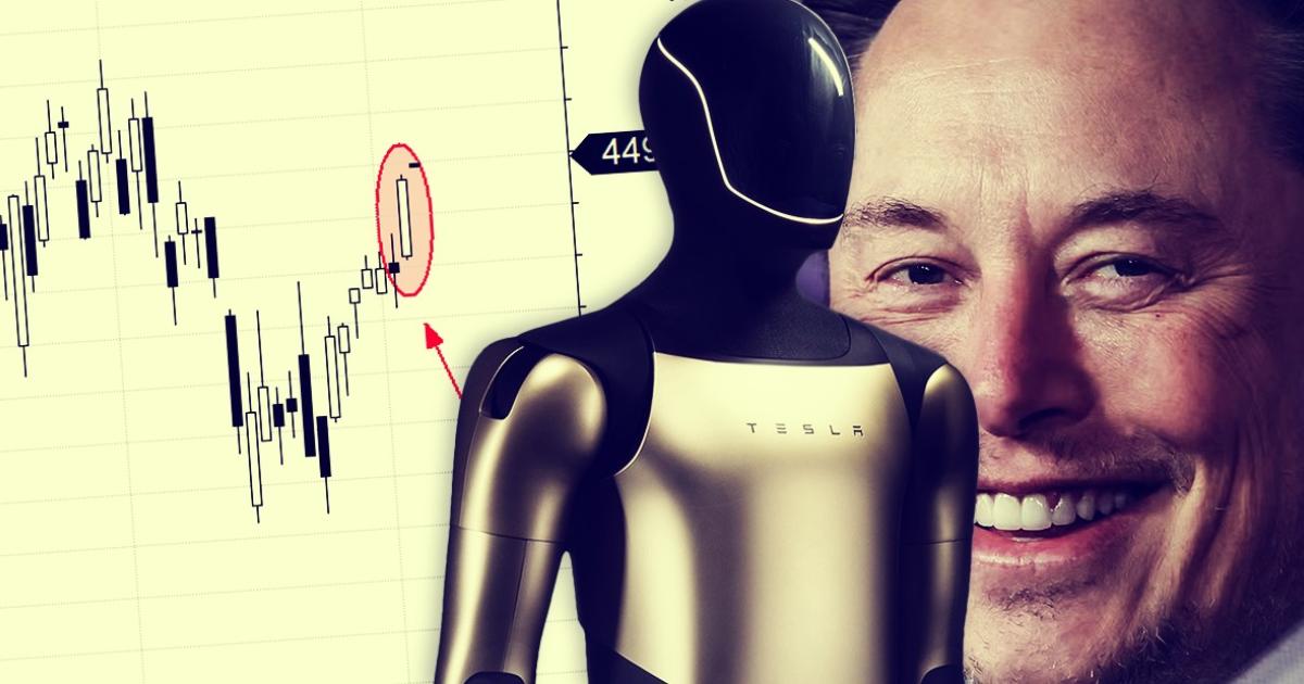 Tesla rośnie na nadziejach, że roboty Optimus przegonią samochody