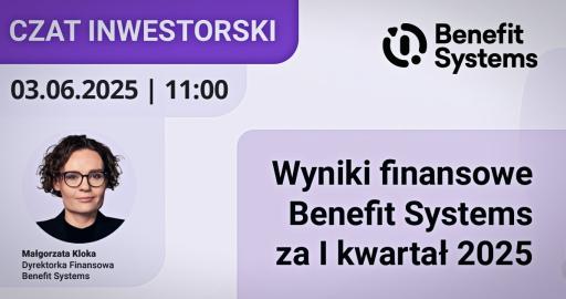 Wyniki finansowe Benefit Systems za I kwartał 2025 roku