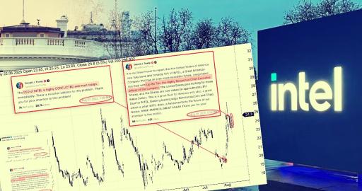 Akcje Intela spadły o 64% od szczytu i firma mierzy się z kryzysem produkcji.
