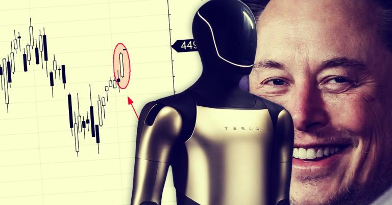 Tesla rośnie na nadziejach, że roboty Optimus przegonią samochody